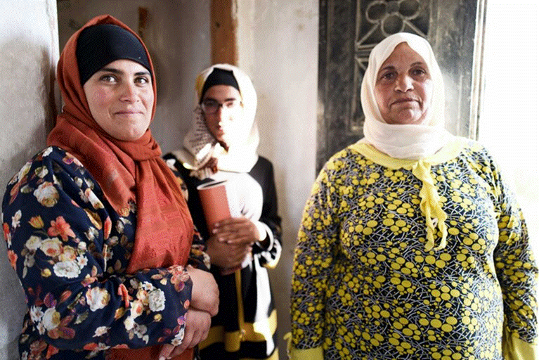 Titel:   Palestinian women who have remained in Masafer Yatta despite the coercive environment, October 2021. Archive picture by Manal Massalha/OCHA